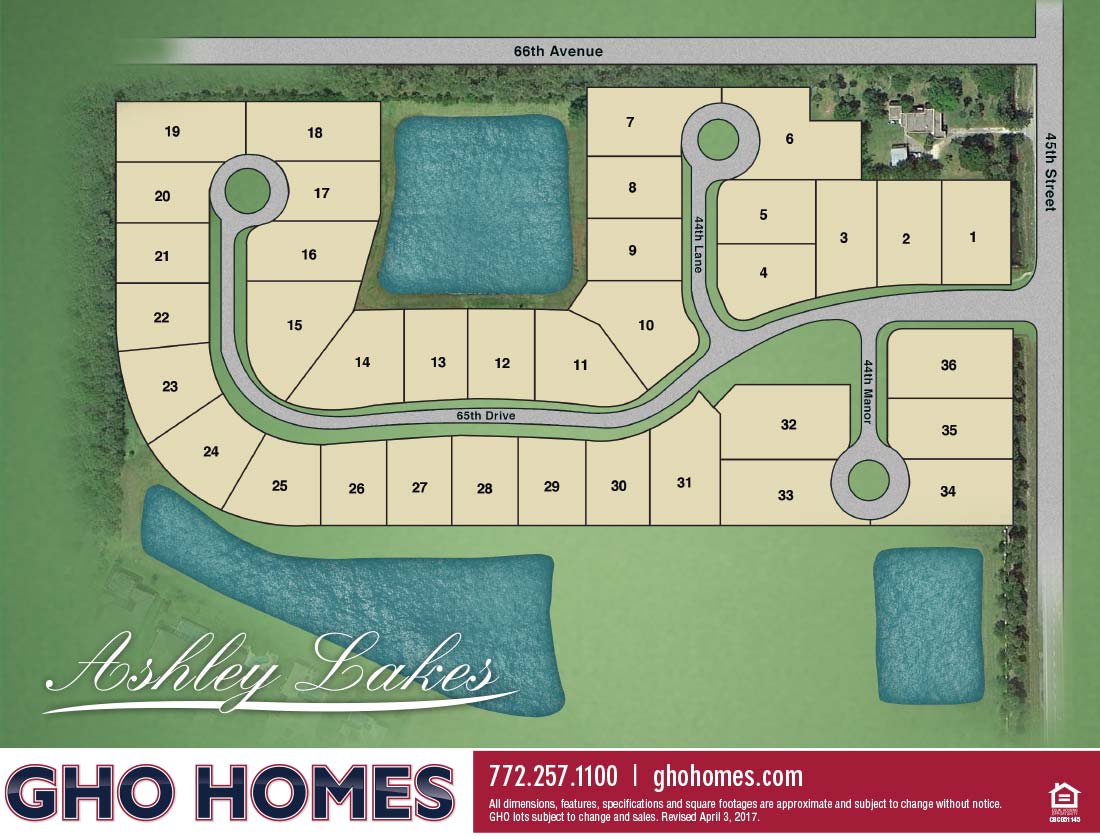 Ashley Lakes site plan