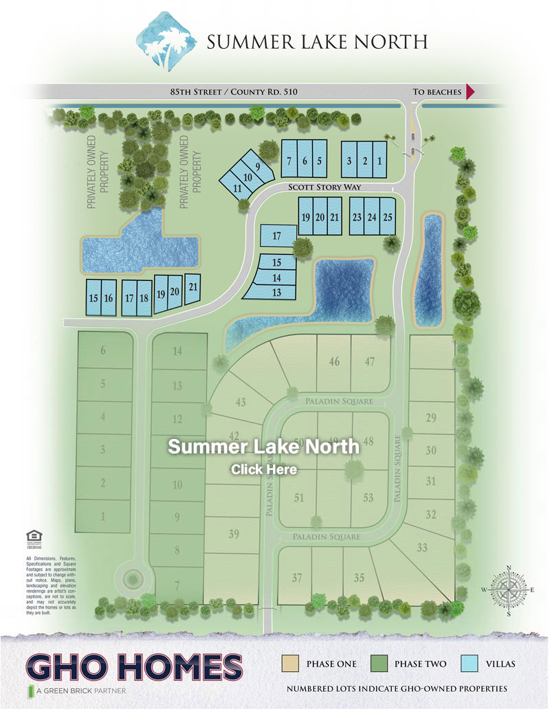 Summer Lake North Villas site plan